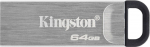 KIN Kingston Technology DataTraveler Kyson Co-Logo memory USB 64 GB USB type-A 3.2 Gen 1 (3.1 Gen 1) Silver