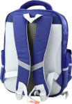 Lean School Backpack Patches Z Navy Blue Dinosaur Chest Belt 39x27x15cm