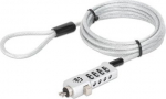 MANHATTAN Universal notebook lock 1.8m 4-st. PIN silber