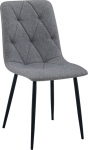 Leobert Krzesło LIBRA - dark gray fabric / black legs x 1