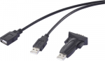 Renkforce USB 2.0 Seriell Adapter[1x - 1x RS232-Stecker] RF-6801264 - Adapter