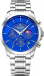 Giewont Chronograph Sapphire Men's Watch / silver-blue