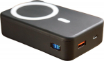 XtremeMac Induktive Power Bank - 3-in-1, MagSafe - 20000 mAh - 20 Watt - Fast Charge - 2 Ausgabeanschlussstellen (USB, USB-C)