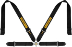 Sabelt Sim Seatbelts Kit, 4-point harness, with mounting kit, compatible with P, S, and X series &ndash; black