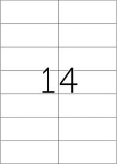 HERMA labels A4 wei&szlig; 105x42.3 mm removable paper 350 St