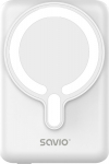 Savio BA-13 power bank 10000 mAh Wireless charging White