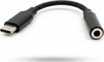 Vakoss TC-5681 Headphone Adapter (USB-C to 3.5mm Mini-Jack) &ndash; Black