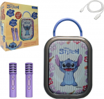 Lexibook Wireless Speaker with Microphone: Stitch Bluetooth Karaoke with 2 Wireless Microphones (25.BTC030D)