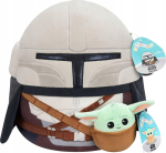 Squishmallows Star Wars The Mandalorian and Grogu plush set, 30 cm and 9 cm