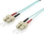 equip - Patch cable - SC multi-mode (M) zu SC multi-mode (M) - 1.0m - Glasfaser - Duplex - 50/125 micrometer - OM3 - T&uuml;rkis (255321)