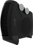 Cecotec ReadyWarm 2000 Max Dual Black | Fan heater | 2000 W | Number of power levels 3 | Suitable for rooms up to 20 m&sup2; | Black