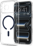 &Uuml;mbris Ultra Hybrid (MagFit), Apple iPhone 18 Pro / iPhone 17 Pro, l&auml;bipaistev tumesinise MagSafe ringiga, Spigen