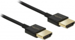 DELOCK HDMI Kabel Ethernet A -> A St/St 1.50m 3D 4K slim