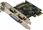 Logilink | 2 x serial (COM), 1 x parallel (LPT) | PCIe