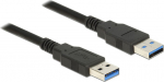 DELOCK USB Kabel USB3.0 A -> A St/St 5.00m schwarz