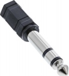 Adapter AV InLine Jack 6.3mm - Jack 3.5mm czarny (99305)