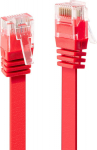 LINDY Patchkabel Cat6 Flat ribbon unshielded rot 3.00m
