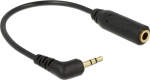 DELOCK Klinkekabel 3.5mm -> 2.5mm 90&deg; Bu/St 0.17m 4Pin/3P