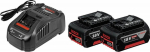 Bosch GAL 1880 CV Charger + 2x GBA 18V 5.0 Ah