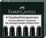 Faber-Castell SHORT BLACK INK CARTRIDGES 6 SZT. CARTON (185507 FC)