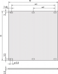 SCHROFF Rackpaneel - front - 6U