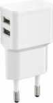 MicroConnect Charger for Smartphones 2.4Amp, 2USB Port, Slim Design