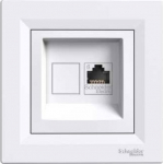 Schneider Electric Single ASFORA computer socket RJ45 kat.6 White - EPH4700121