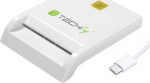 Techly Compact Smart Card, ReaderWriter Usb-C White