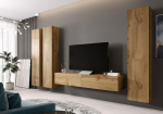 Cama MEBLE Cama Living room cabinet set VIGO 1 wotan oak/wotan oak gloss