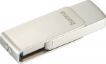Hama Rotate Pro, 32 GB, USB Typ-A, 3.2 Gen 1 (3.1 Gen 1), rotating ring, Silber