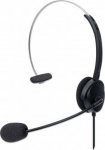 MANHATTAN USB Mono Headset Over-Ear USB-A-Stecker schwarz