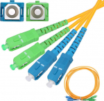 Extralink Patchcord SC/APC-SC/UPC, Single Mode, Duplex, G652D, 3mm, 3m