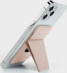 Uniq UNIQ Lyft magnetic phone stand snap-on stand and card holder pink/pink
