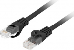 Lanberg | Patchcord Cat.6 UTP LSZH CU | PCU6-10CU-0100-BK | 1 m | Black