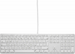 Keyboard LMP Large Font USB Keyboard 110 keys wired USB keyboard with 2x USB and aluminum upper cover - UK English