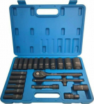Adler Toolkit ADLER KIT 1/2'' RATTLE + NASADKI UDAROWE 23szt