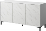 Cama MEBLE MARMO 3D chest of drawers 150x45x80.5 cm white matt/marble white