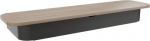 Chief Voyager Storage Shelf Accessory - Black - mounting component (Regal, 2 Knockouts)
