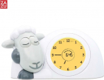 Zazu Sam - an alarm clock that teaches sleep patterns, sheep, harmaa