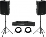Omnitronic Set 2x XKB-215A+ Speaker stand MOVE MK2 20000422