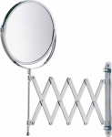 Wenko Cosmetic Mirror Wall-mounted cosmetic mirror with telescopic arm, magnification x3, WENKO