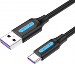 CABLE USB-C TO USB2.0/1M PVC BLACK CORBF VENTION
