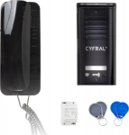 COSMO DIGITAL INTERCOM 1-TENANT'S BLACK CASSETTE/BLACK UNIPHONE