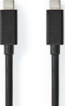 Nedis CCGL64020BK20 - 2 m - USB C - USB C - USB 3.2 Gen 2x2 - 20 Gbit/s - Schwarz