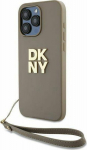 DKNY DKNY Wrist Strap Stock Logo - Case iPhone 15 Pro Max (beige)
