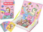 LeanToys Magnetic Puzzle Book Unicorns Puzzle Cards