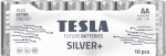 Tesla BATTERY TESLA SILVER+ AA LR6 /10 old