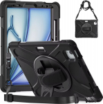 Insmat Rugged Armor - Back cover for tablet - robust - polycarbonate, gummi - for Apple 13-inch iPad Air (M2, M3)