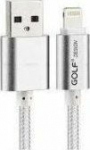 Kabel USB Golf USB-A - Lightning 1 m Silver (IPCABMETIARG)