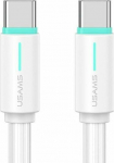 Kabel USB Usams USB-C - USB-C 1 m White